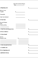 Example Daily Reconciliation Report